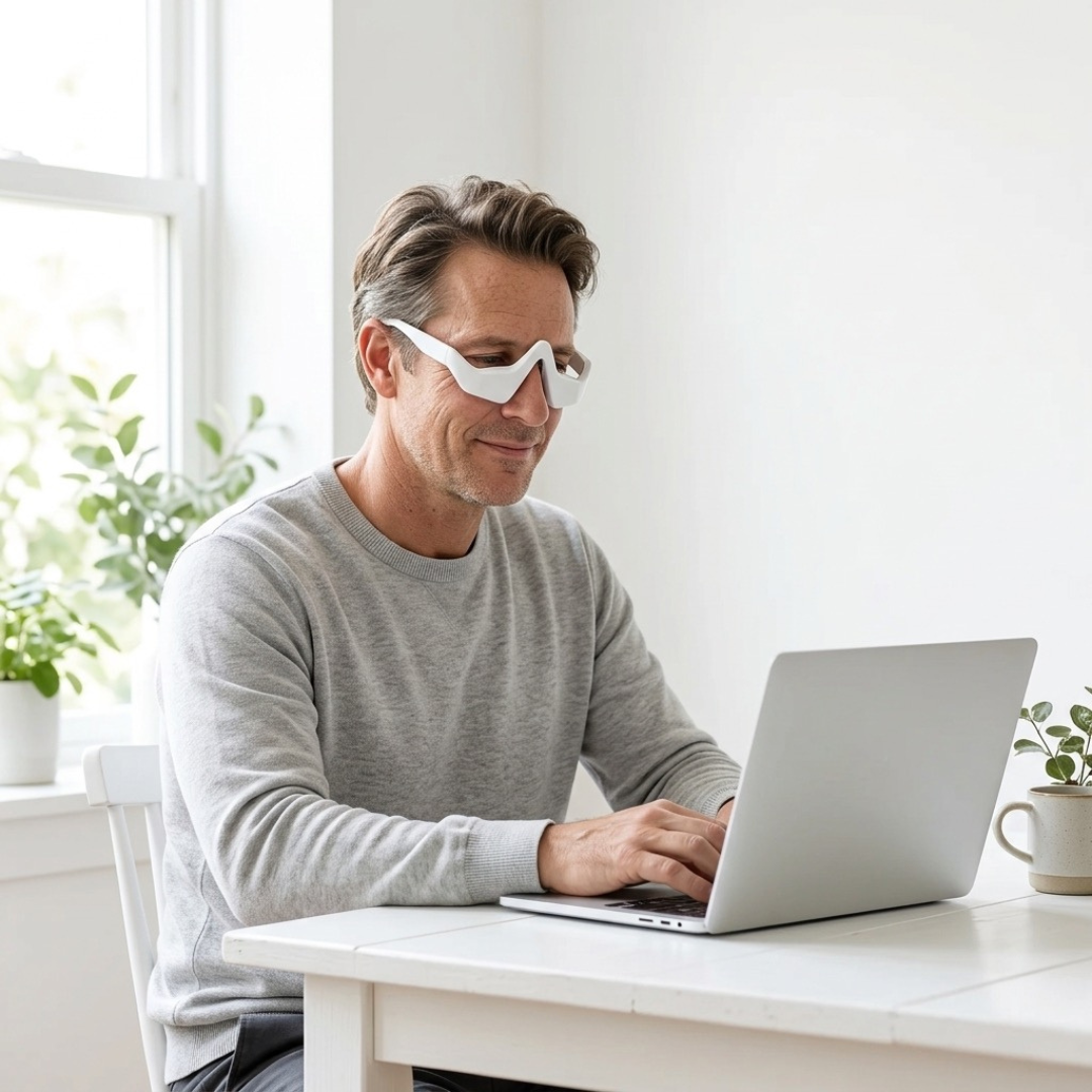 Novaglow™ – Lentes de Luz Roja que Reviven tu Mirada